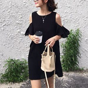 ANN TAYLOR COLD SHOULDER DRESS SIZE 0P NWT